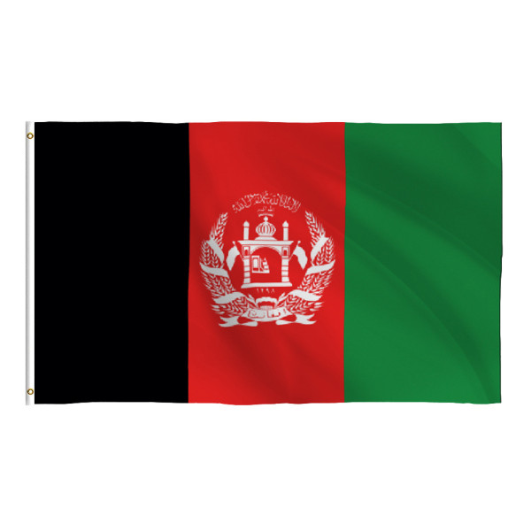 Factory custom 3*5ft afghan flag polyester islamic flag banner