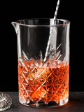 700ml Diamond Engraving high quality clear cocktail mixing glass for bars