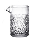 700ml Diamond Engraving high quality clear cocktail mixing glass for bars