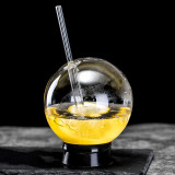 wholesale creative Spherical Ball Cocktail Glass, Creative Drinking Cup with Sippy Smoked Molecular Cocktail Whiskey