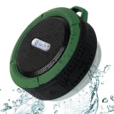 Loud stereo Outdoor C6 waterproof wireless Speaker with TF card wireless Retail shower portable speaker with sucker For Phone
