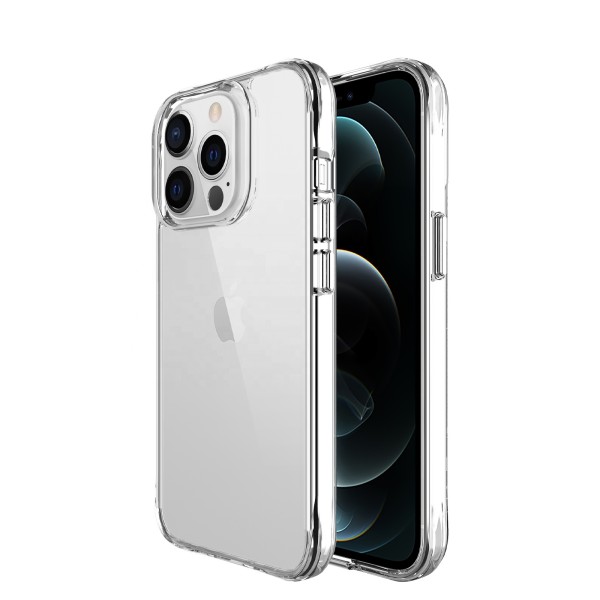 Custom Design Clear Trasnparent Shockproof Bumper Back Cell Phone Case Cover For Iphone 13 13 Pro