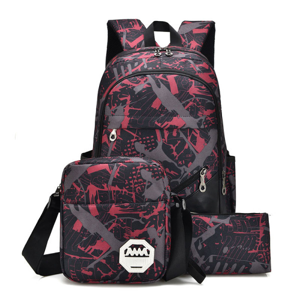 New goods women men waterproof nylon travelling outdoor three-piece backpack back pack for school children