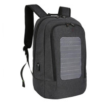 High quality solar charge anti theft waterproof business computer laptop backpack with solar panels