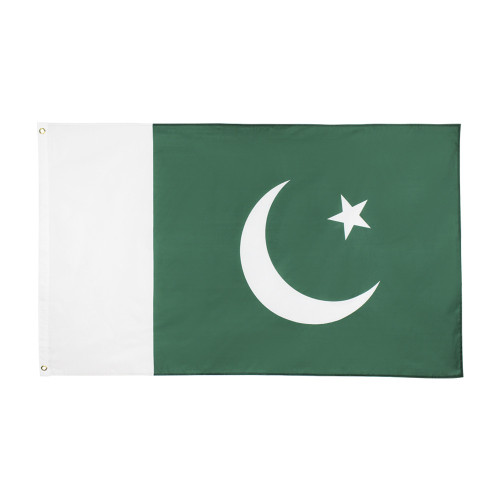 Custom 1 piece moq high quality Digital printing 3x5ft pakistan flag wholesale