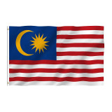 Flag manufacturer high quality 3*5 Malaysian flag wholesale 1 piece moq