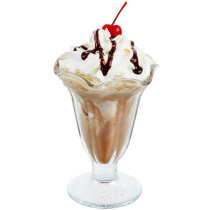 tulip sundae glass wholesale ice cream glass cup  fruit dessert stemmed glass