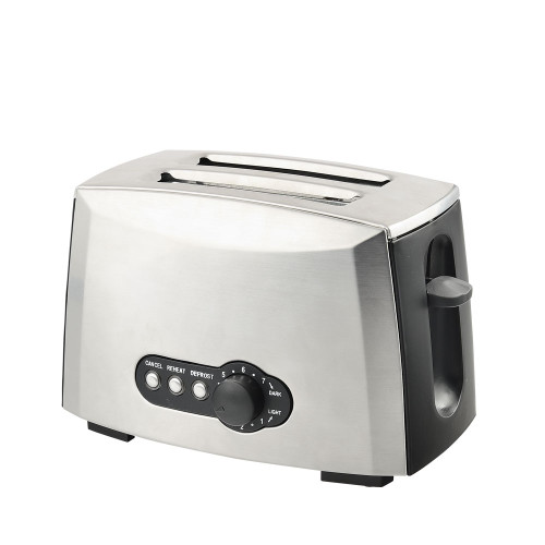 New 2-Slice stainless steel body pop up toaster