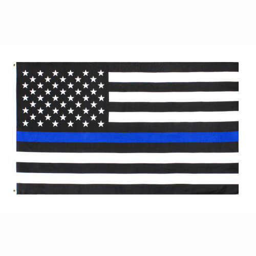 Manufacturer cheap custom made giant police flag thin blue American flag