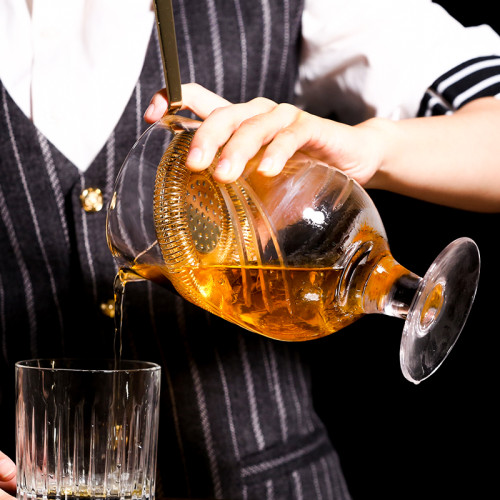 Best selling bar supplies Crystal stilts mixing glass shaker cocktail mixing tools