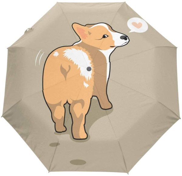 Best Selling Cartoon And Funny Customized Pattern Portable Auto 8 Ribs 3 Folding Umbrella//