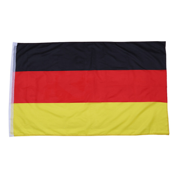 Custom polyester National flags 5ftx3ft german flag with screen printing