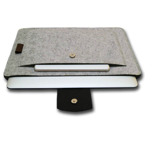 New Premium 11 or 15 17 Inch Felt Laptop Sleeve Case Computer Bag for lady