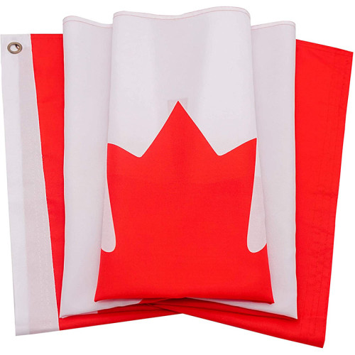 Custom Bright high quality 3*5 ft Canada flag bandana wholesale