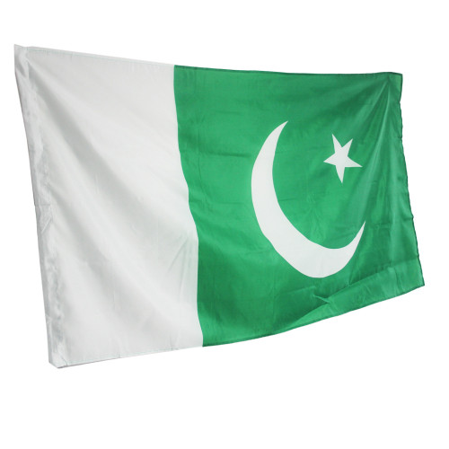 Polyester custom National flag banner 3*5ft pakistani flag wholesale