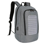 High quality solar charge anti theft waterproof business computer laptop backpack with solar panels