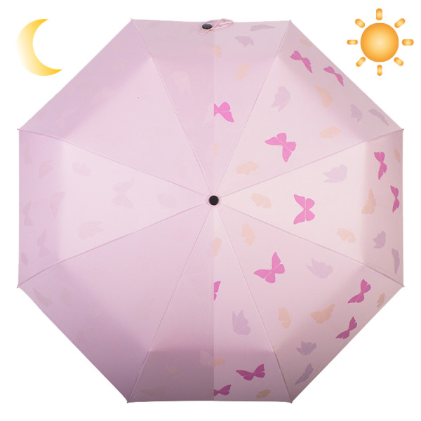 2019 new arrivals custom wholesale  ladies sun protection  auto open and close when have sun color changing umbrella