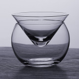 manufacture hot sale martini chiller glass cocktail glass 2 piece glass