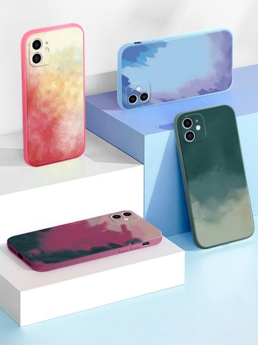 Painting Phone Case For iPhone 12 Mini Pro MAX 6 7 8 Plus XS XR Max 11 Watercolor TPU Soft Back Cover