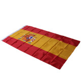 Low MOQ wholesale custom polyester national flag 3*5ft Spain flag