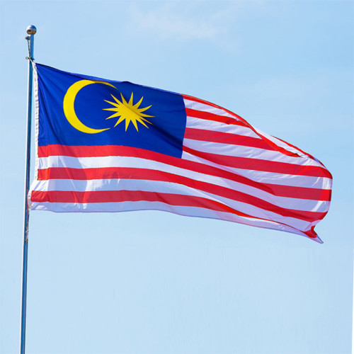 Factory price Custom 1 piece moq Fast delivery Malaysian flag banner