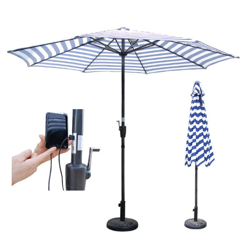 solar beach umbrella