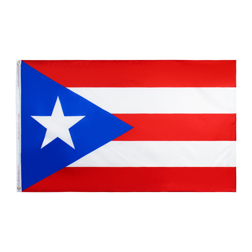 High quality 90*150cm screen printing banner custom Polyester puerto rico flags