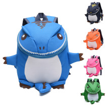 2021 Wholesale Fashion Cartoon Kindergarten School bag Soft back 3D Dinosaur Kids backpack