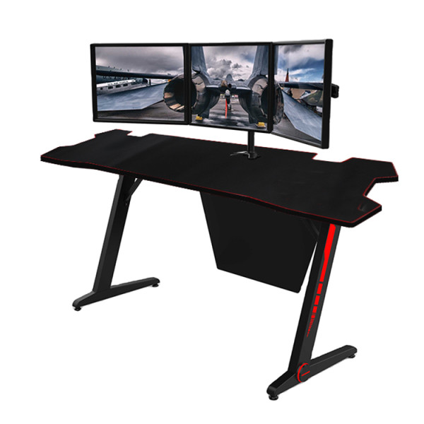 Latest design LED gaming table PC computer mat gaming desk mouse pad