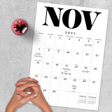 Custom Logo 2021-2022 Easy Tear-off Daily Plan Monthly Desktop Pad Wall Hanging Calendar