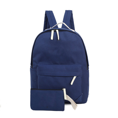 Preppy Style Pure candy Color Canvas Printing Backpack for school