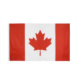 Hot sale Digital double side printing Vivid canada flag in bulk