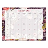 Customized Logo Floral Printed  2021-2022  Wall Hanging Mini Table Monthly Calendar Planner Pad
