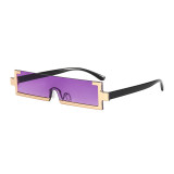 Superhot Eyewear 17645 Fashion Plastic Rectangle 2021 See Through Lens Half Frame Sunglasses