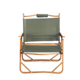 OEM ultralight kermit canvas portable folding wooden chairs relax comfortable for beach picnic