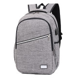 Fashion Cheap Oxford Customized Logo Student Backpack Waterproof USB Charging Laptop School Backpack