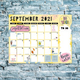 Custom 2021-2022 Hanger Large Size Tear Out Daily Monthly Desk Pad Wall Hanging Calendar