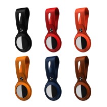 Soft Shockproof Protective Cover For Apple Airtags Leather Keychain Locator Tracker Case Accessories Portable
