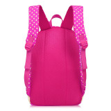 High quality rucksack backpack Polka Dot printing school bag canvas pencil bag three bag set school backpack for teenage Girls