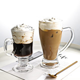 250ml/350ml Latte Irish Coffee Cup Cocktail glass Hot Drink glass Juice glass Cup with Handle Accept Custom Logo
