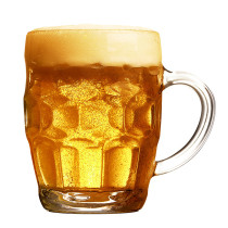 world cup Beer glass Custom Logo tea Glass with handle