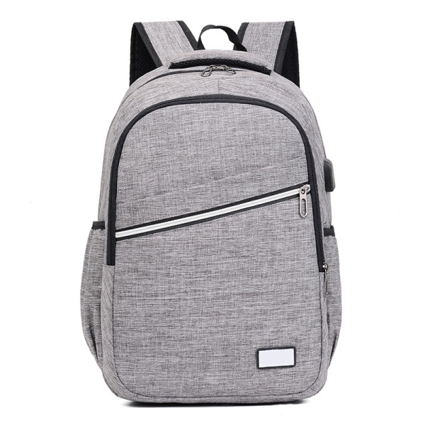 Fashion Cheap Oxford Customized Logo Student Backpack Waterproof USB Charging Laptop School Backpack