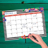 OEM Private Logo CMYK Printed 2021 2022 Tear Off Desk Pad Monthly Wall Hanging Calendar