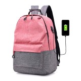 New design USB Waterproof Backpack bags casual Daypack polyester girls Bagpack college School Backpack