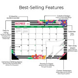 OEM Private Logo CMYK Printed 2021 2022 Tear Off Desk Pad Monthly Wall Hanging Calendar