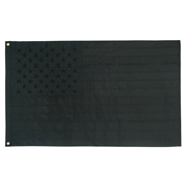 Factory wholesale custom American embroidered flag 3*5ft black Oxford cloth embroidery flag