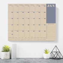 Custom Logo Kraft Eco Friendly 2021 Monthly Wall Hang Big Tear Off Desk Pad Calendar Planner