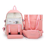 Wholesale Fashion Women Backpack set Custom Teenage Middle High School Backpack for Girl