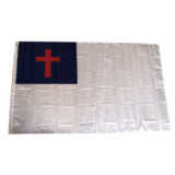 48 hours fast shipping custom 3*5ft polyester banner outdoor religious belief christian flag