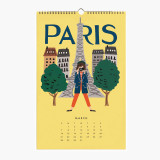 Custom Logo Printing Design 2021 Sprial 12 Monthly Wall Hanging Calendar Planner